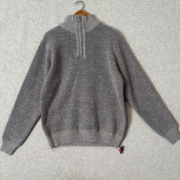 Stillwater Supply Co. Other - Stillwater Supply Co Mens XL Gray Knit Textured Sweater Quarter Zip Fleece Lined